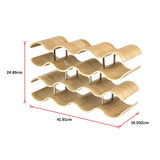 NNEDSZ Wooden Wave Wine Rack/Creative Home Grape Wine Holder Shelf Cabinet/Bottle Rack