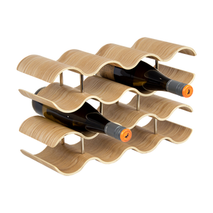 NNEDSZ Wooden Wave Wine Rack/Creative Home Grape Wine Holder Shelf Cabinet/Bottle Rack