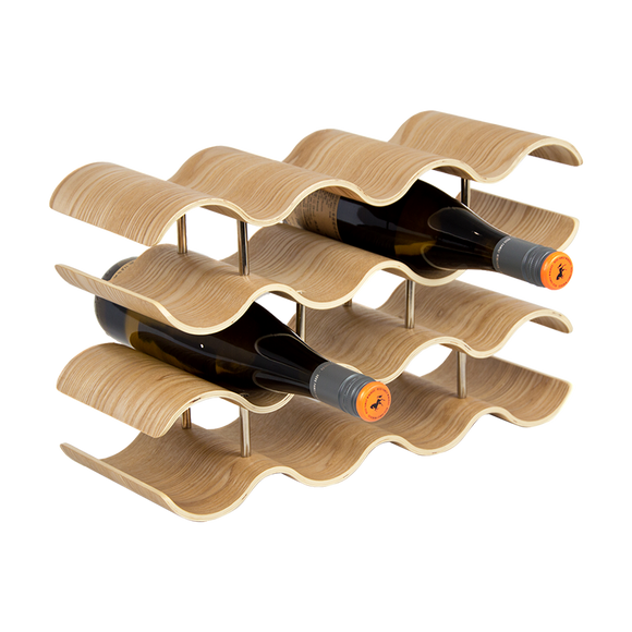 NNEDSZ Wooden Wave Wine Rack/Creative Home Grape Wine Holder Shelf Cabinet/Bottle Rack