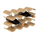 NNEDSZ Wooden Wave Wine Rack/Creative Home Grape Wine Holder Shelf Cabinet/Bottle Rack