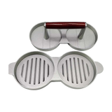 NNEDSZ Double Burger Press Hamburger Maker Non Stick Aluminium Beef Patty Meat BBQ