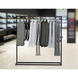 NNEDSZ Commercial Clothing Garment Rack Retail Shop Black