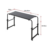 NNEDSZ Overbed Table Work Laptop Desk with Wheels