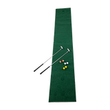 NNEDSZ Golf Beer Pong Game Toy Set Green Golf Putting Matt with 2 Putters, 6 Balls