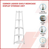 NNEDSZ Corner Ladder Shelf Bookcase Display Storage Unit