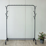 NNEDSZ Closet Organizer Metal Garment Rack Portable Clothes Hanger Storage Shoes Rack Black