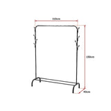 NNEDSZ Closet Organizer Metal Garment Rack Portable Clothes Hanger Storage Shoes Rack Black