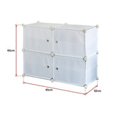 NNEDSZ White Cube DIY Shoe Cabinet Rack Storage Portable Stackable Organiser Stand