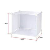 NNEDSZ White Cube DIY Shoe Cabinet Rack Storage Portable Stackable Organiser Stand
