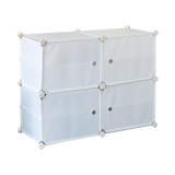 NNEDSZ White Cube DIY Shoe Cabinet Rack Storage Portable Stackable Organiser Stand