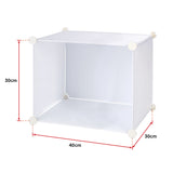 NNEDSZ White Cube DIY Shoe Cabinet Rack Storage Portable Stackable Organiser Stand