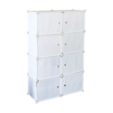 NNEDSZ White Cube DIY Shoe Cabinet Rack Storage Portable Stackable Organiser Stand