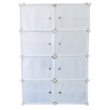 NNEDSZ White Cube DIY Shoe Cabinet Rack Storage Portable Stackable Organiser Stand
