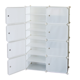 NNEDSZ White Cube DIY Shoe Cabinet Rack Storage Portable Stackable Organiser Stand