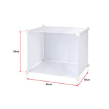NNEDSZ White Cube DIY Shoe Cabinet Rack Storage Portable Stackable Organiser Stand