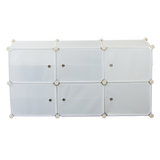 NNEDSZ White Cube DIY Shoe Cabinet Rack Storage Portable Stackable Organiser Stand