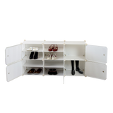 NNEDSZ White Cube DIY Shoe Cabinet Rack Storage Portable Stackable Organiser Stand