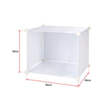 NNEDSZ White Cube DIY Shoe Cabinet Rack Storage Portable Stackable Organiser Stand