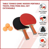 NNEDSZ Table Tennis Game Indoor Portable Travel Ping Pong Ball Set Extendable