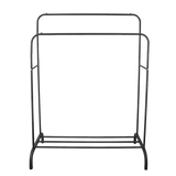 NNEDSZ Heavy Metal Double Clothes Rail Hanging Rack Garment Display Stand Storage Shelf