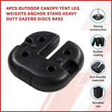 NNEDSZ 4pcs Outdoor Canopy Tent Leg Weights Anchor Stand Heavy Duty Gazebo Discs Base