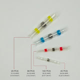 NNEDSZ 250PCS Waterproof Solder Seal Sleeve Heat Shrink Butt Wire Connectors Terminals