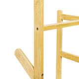 NNEDSZ Clothes Coat Rack Garment Stand Shelf Wooden Tree Hanger Bag Hat Hook Holder