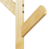 NNEDSZ Clothes Coat Rack Garment Stand Shelf Wooden Tree Hanger Bag Hat Hook Holder