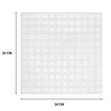 NNEDSZ Tiles 3D Peel and Stick Wall Tile Stereoscopic Crystal White (30cm x 30cm x 10 sheets)