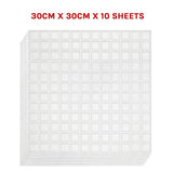 NNEDSZ Tiles 3D Peel and Stick Wall Tile Stereoscopic Crystal White (30cm x 30cm x 10 sheets)