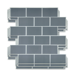 NNEDSZ Tiles 3D Peel and Stick Wall Tile Dark Grey (30cm x 30cm x 10 sheets)