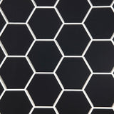 NNEDSZ Tiles 3D Peel and Stick Wall Tile Hexagonal Mosaic Black (30cm x 30cm x 10 sheets)
