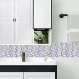 NNEDSZ Tiles 3D Peel and Stick Wall Tile Crystal Mosaic (30cm x 30cm x 10 sheets)