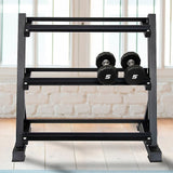 NNEDSZ Dumbbell Rack Storage Stand Hex Weight Heavy Duty 3 Tier Wide Home Gym Fitness