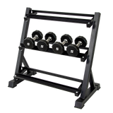 NNEDSZ Dumbbell Rack Storage Stand Hex Weight Heavy Duty 3 Tier Wide Home Gym Fitness