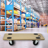 NNEDSZ 200kg Heavy Duty Hand Dolly Furniture Wooden Trolley Cart Moving Platform Mover