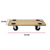 NNEDSZ 200kg Heavy Duty Hand Dolly Furniture Wooden Trolley Cart Moving Platform Mover