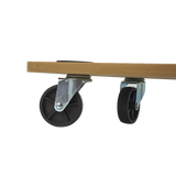 NNEDSZ 200kg Heavy Duty Hand Dolly Furniture Wooden Trolley Cart Moving Platform Mover