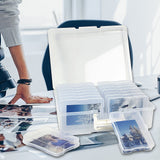 NNEDSZ Jumbo Photo Storage Box 1600 4x6 Picture Album Organizer Container Craft Case