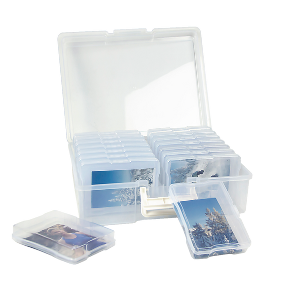 NNEDSZ Jumbo Photo Storage Box 1600 4x6 Picture Album Organizer Container Craft Case