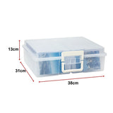 NNEDSZ Jumbo Photo Storage Box 1600 4x6 Picture Album Organizer Container Craft Case