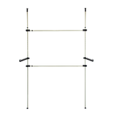 NNEDSZ Heavy Duty Adjust Clothes Rail Storage Garment Shelf Hanging Display Stand Rack
