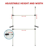 NNEDSZ Heavy Duty Adjust Clothes Rail Storage Garment Shelf Hanging Display Stand Rack