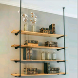 NNEDSZ Wall Shelves Display Bookshelf Industrial DIY Pipe Shelf Rustic Brackets