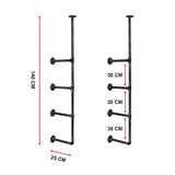 NNEDSZ Wall Shelves Display Bookshelf Industrial DIY Pipe Shelf Rustic Brackets