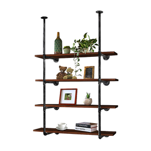 NNEDSZ Wall Shelves Display Bookshelf Industrial DIY Pipe Shelf Rustic Brackets