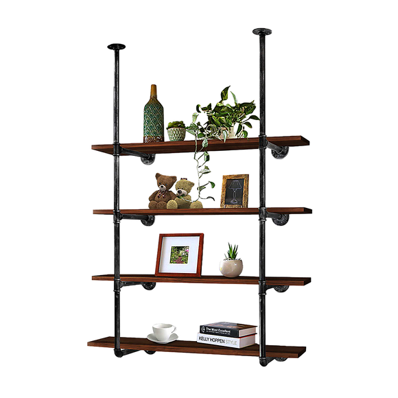 NNEDSZ Wall Shelves Display Bookshelf Industrial DIY Pipe Shelf Rustic Brackets