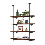 NNEDSZ Wall Shelves Display Bookshelf Industrial DIY Pipe Shelf Rustic Brackets