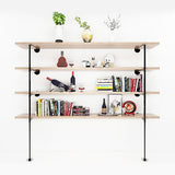 NNEDSZ Wall Shelves Display Bookshelf Industrial DIY Pipe Shelf Rustic Brackets