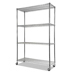 NNEDSZ Modular Wire Storage Shelf 1200 x 450 x 1800mm Steel Shelving